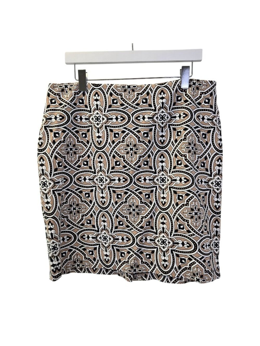 J. McLaughlin Graphic Print Mini Pencil Skirt Size 14